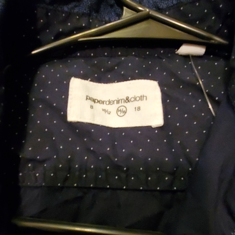 Boys navy button down - Picture 4 of 4